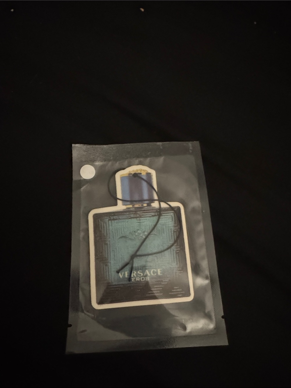 Versace Eros Bottle Air Freshener - Teal & Blue Cap